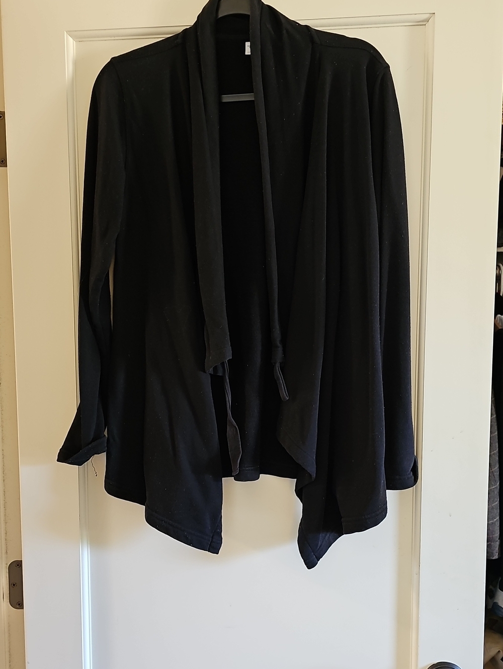 Old Navy Black Draped Open-Front Women's Cardigan
